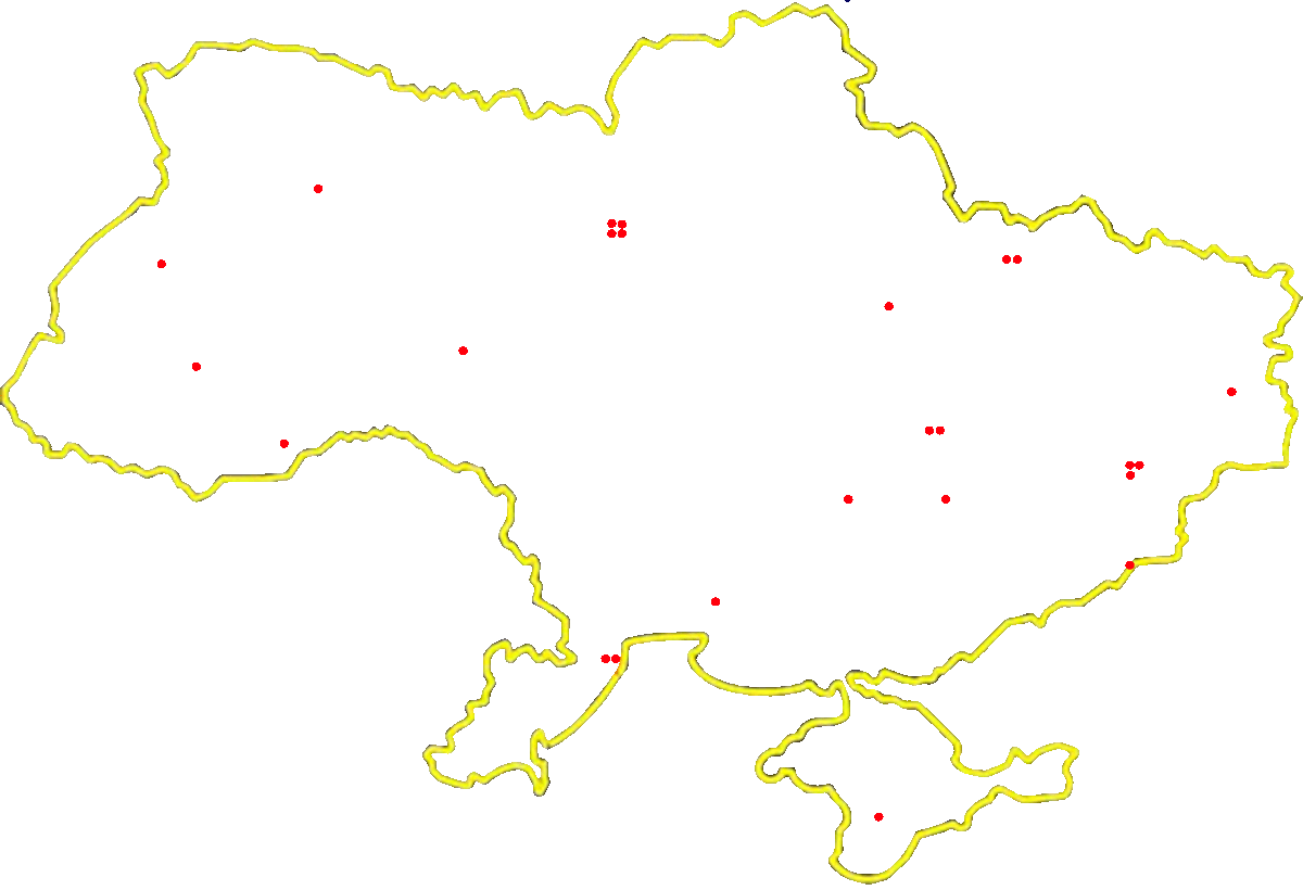 Карта проєктів в Україні